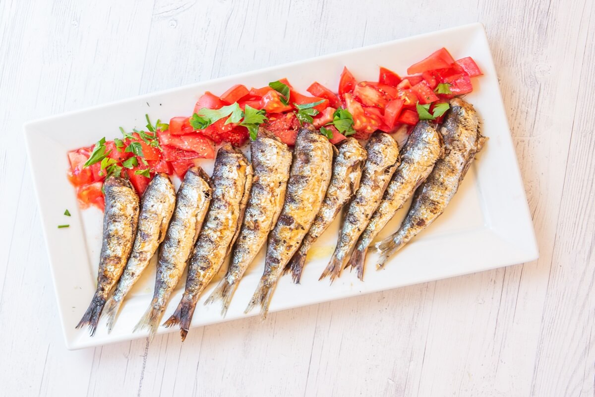 Grilled sardine